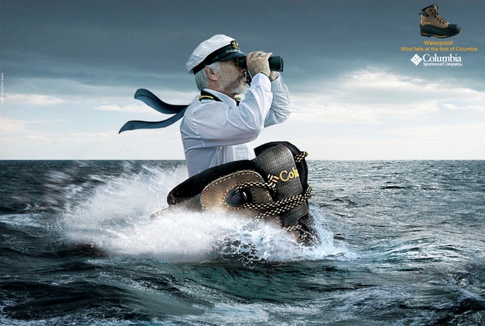 鞋的创意海报图片-第1张