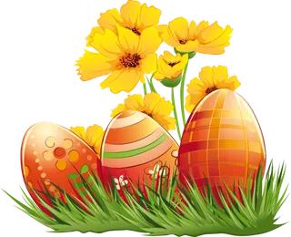 复活节花环彩蛋兔子的可爱形象插画元素(4)