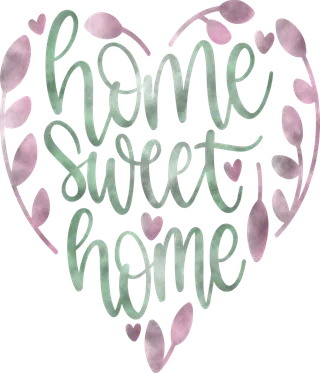 卡通简笔花枝条