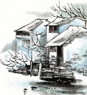江南水乡之冬美图jpg素材 江南水乡之冬美图jpg素材