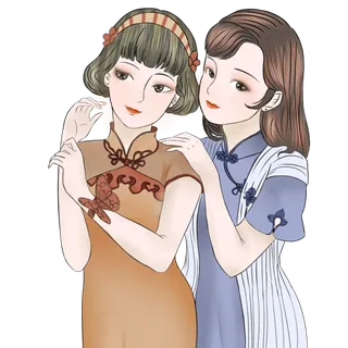 传统旗袍美女 (26)