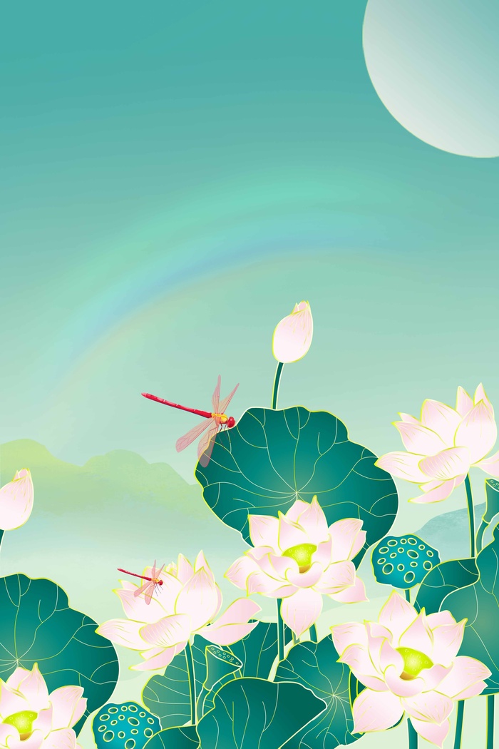 夏天 夏日清爽背景