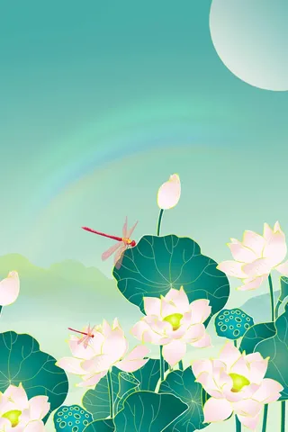 夏天 夏日清爽背景