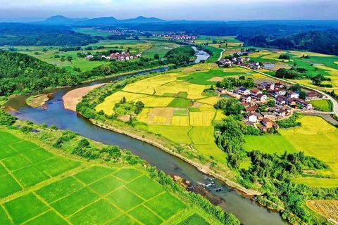 田野 田野风光 远山 山川 乡村 乡村风光 农村