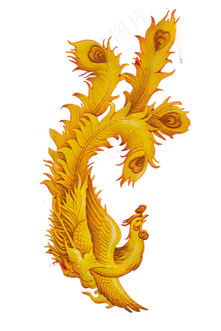 凤凰图腾卡通手绘祥云