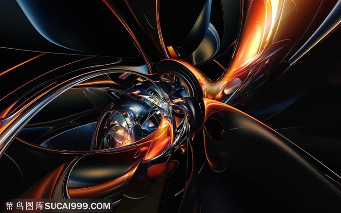 金色渐变涂鸦炫彩科技PPT背景素材