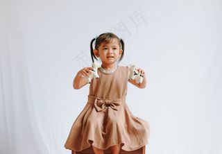 清新唯美可爱的女孩摄影图片