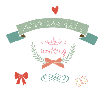 婚礼卡通情人节