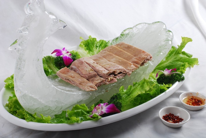 冰抓羊肉火锅配菜美食设计素材