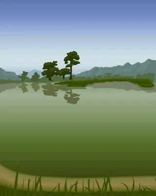 绿色卡通风动画动漫素描写实海报名片图片素材背景26