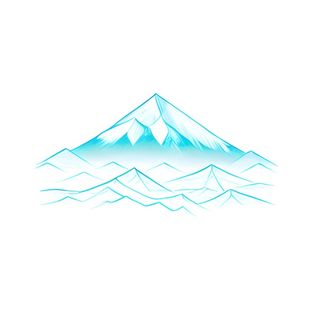 远处的山峰png免抠