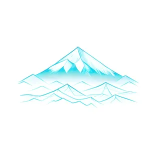 远处的山峰png免抠