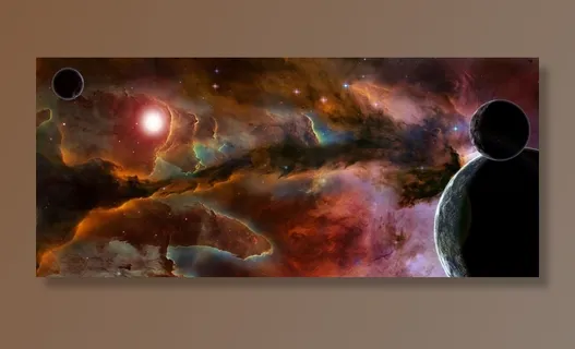 元宇宙世界天空背景墙风景 元宇宙世界天空背景墙风景