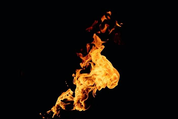 火焰火的燃烧瞬间火的自然状态