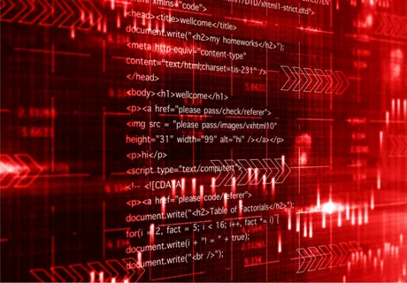 红色信息数码高科技创意背景 红色信息数码高科技创意背景