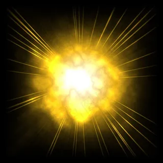 黄色爆炸效果背景图片