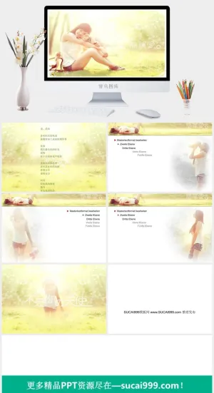 简约小清新ppt模板预览图