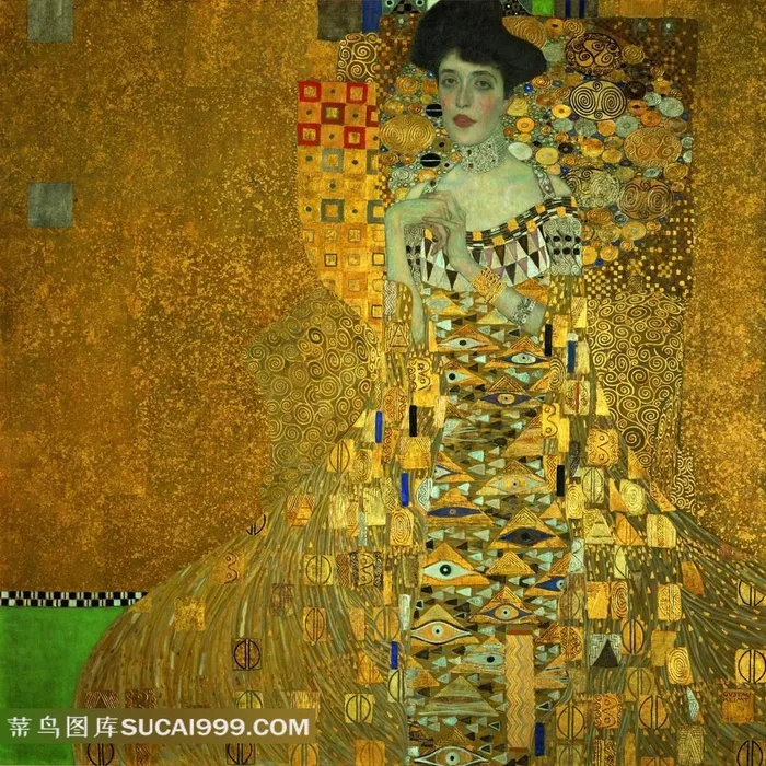 维也纳克里姆特布洛赫包尔太太油画高清图片