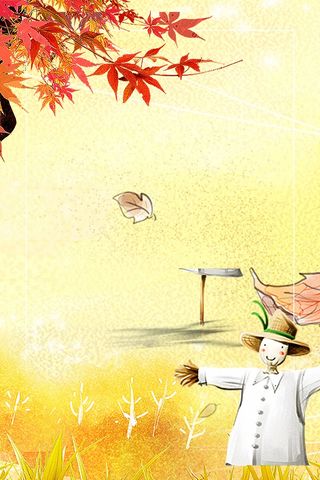 秋天清新宣传背景设计