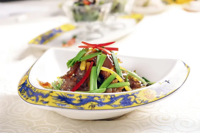 L01843榄油韭菜拌蛰头 (1)