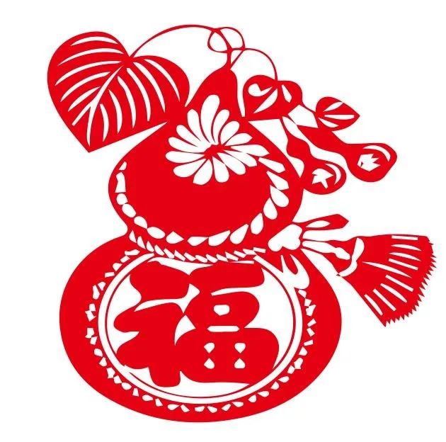 矢量福禄剪纸cdr矢量模版下载