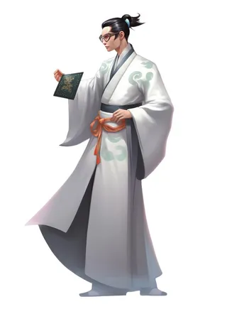 古风人物插画免抠