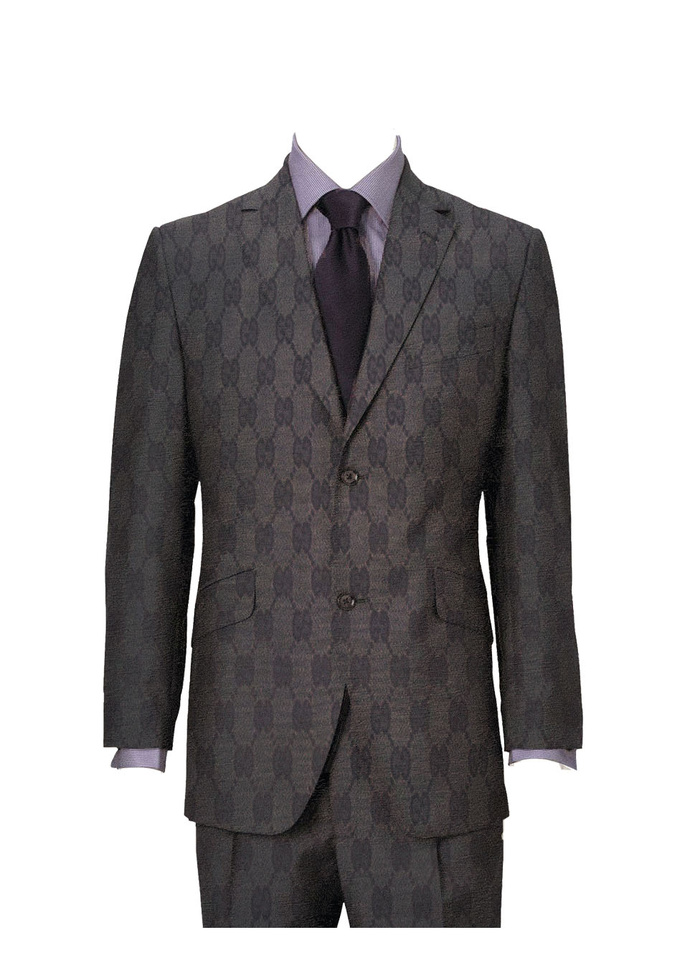 西装模板026男士商业正装全身