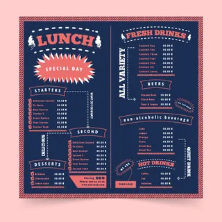 西餐 快餐 菜单设计  点菜单