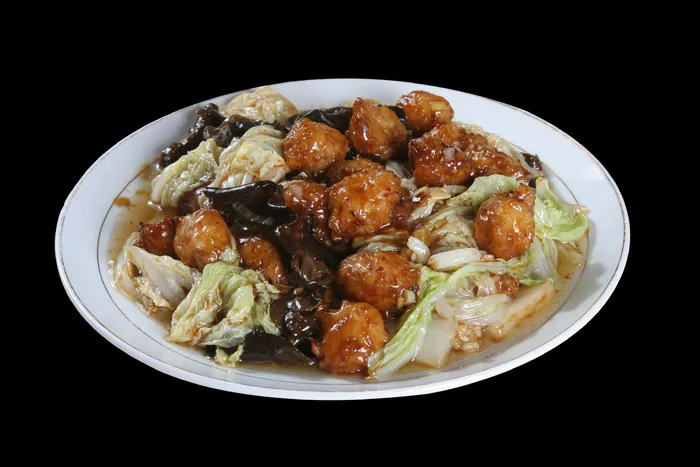 醋溜素丸子 12元