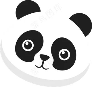 矢量图卡通大熊猫