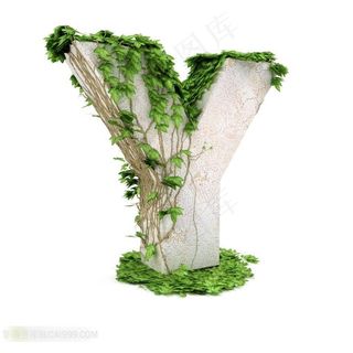 3D字母Y设计素材
