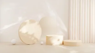 电商产品3D立体背景图主图场景 