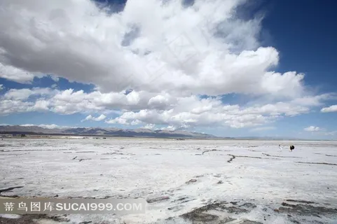 青海茶卡盐湖迷人美景摄影素材