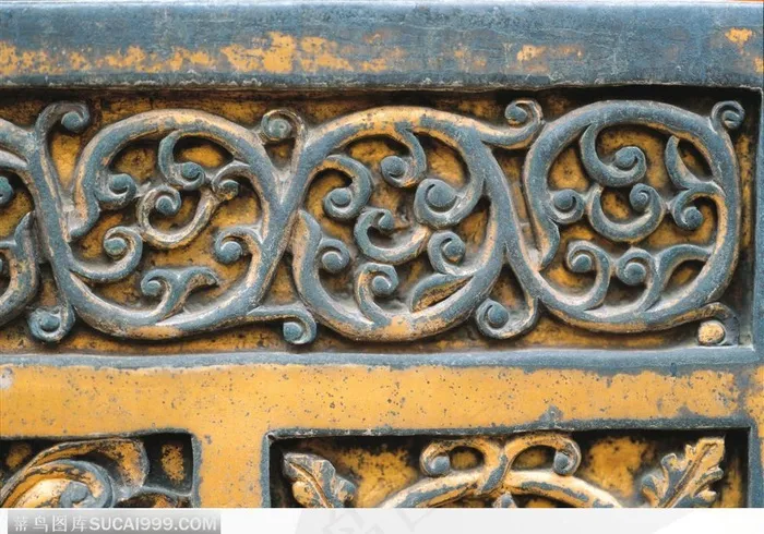 传统工艺-精美的鎏金花纹