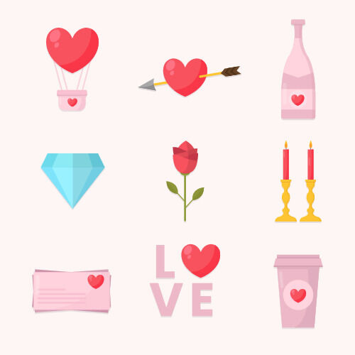 2.14情人节素材装饰情人节