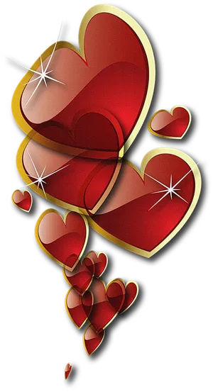 暗红卡通情人节