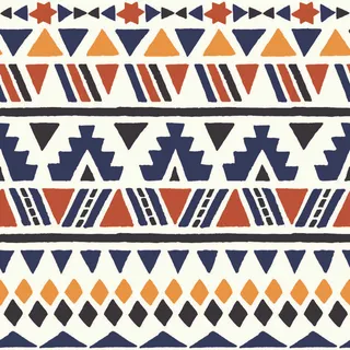 少数民族藏族特色花纹波西米亚风纹理背景图案设计AI矢量图片素材