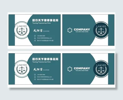 律师 名片 律师事务所名片CDR文件