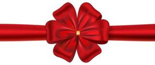 红丝带蝴蝶结 PNG免抠