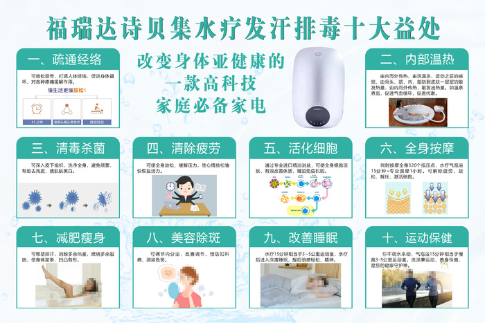 水疗十大功效cdr矢量模版下载