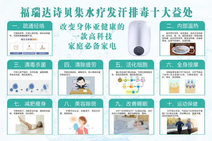 水疗十大功效cdr矢量模版下载