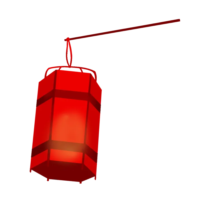 卡通手绘灯笼中秋节元宵节花灯新年海报元素PNG免扣PS素材