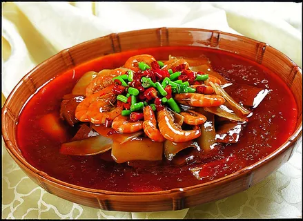 川菜湘菜高清菜谱 大盘海鲜血旺  48元 川菜湘菜高清菜谱 大盘海鲜血旺  48元