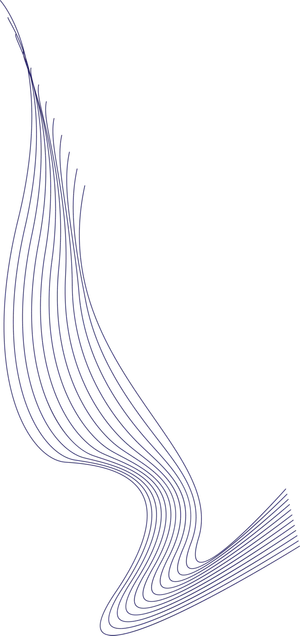 蓝色波纹线条科技电商免抠png