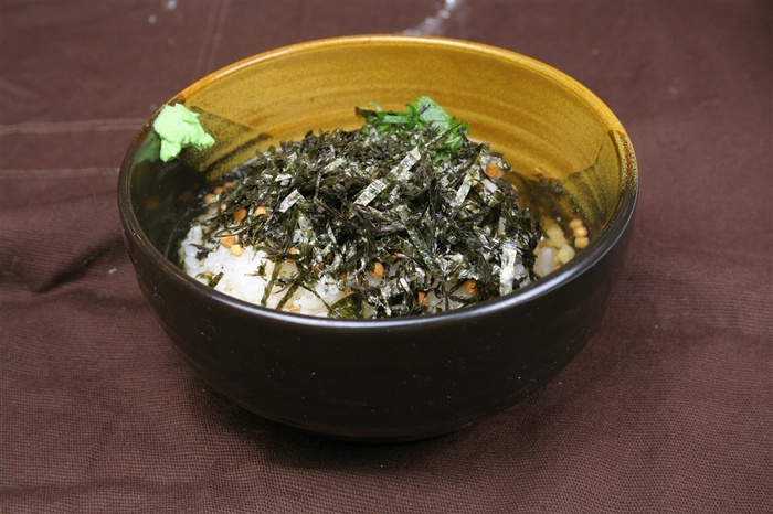 茶泡饭紫菜美食素材图片