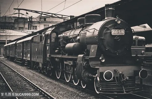 老式列车运输工具高清图片