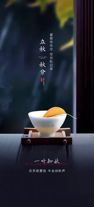 立秋秋分海报