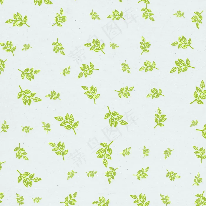 清新绿色叶子背景图片