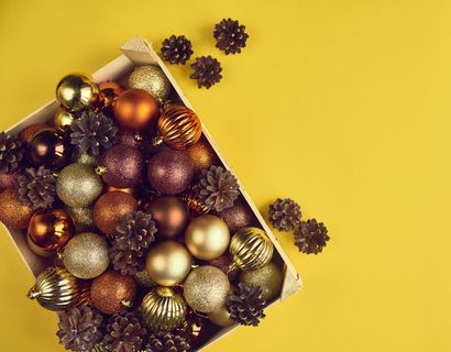 圣诞节垂直画幅场景圣诞装饰圣诞球(19)