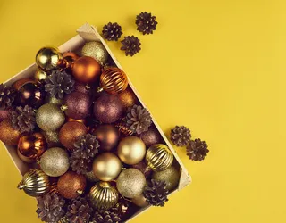 圣诞节垂直画幅场景圣诞装饰圣诞球(19)